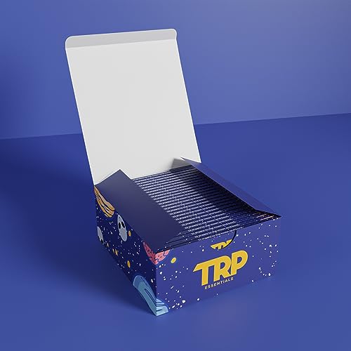 TRP ورق لف التدخين TRP كينج سايز 50 عبوة من 33 ورقة فائقة النحافة لكل منها 100% نباتي (غير مبيض) عضوي لأفضل تجربة تدخين طبيعية غير مكررة - Image 1