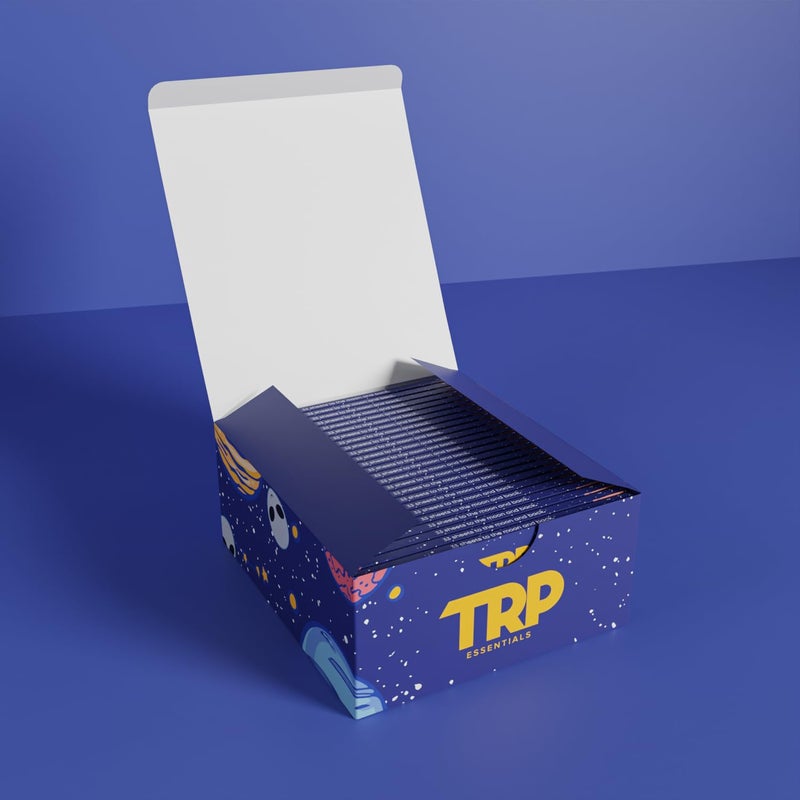TRP ورق لف التدخين TRP كينج سايز 50 عبوة من 33 ورقة فائقة النحافة لكل منها 100% نباتي (غير مبيض) عضوي لأفضل تجربة تدخين طبيعية غير مكررة - Image 5