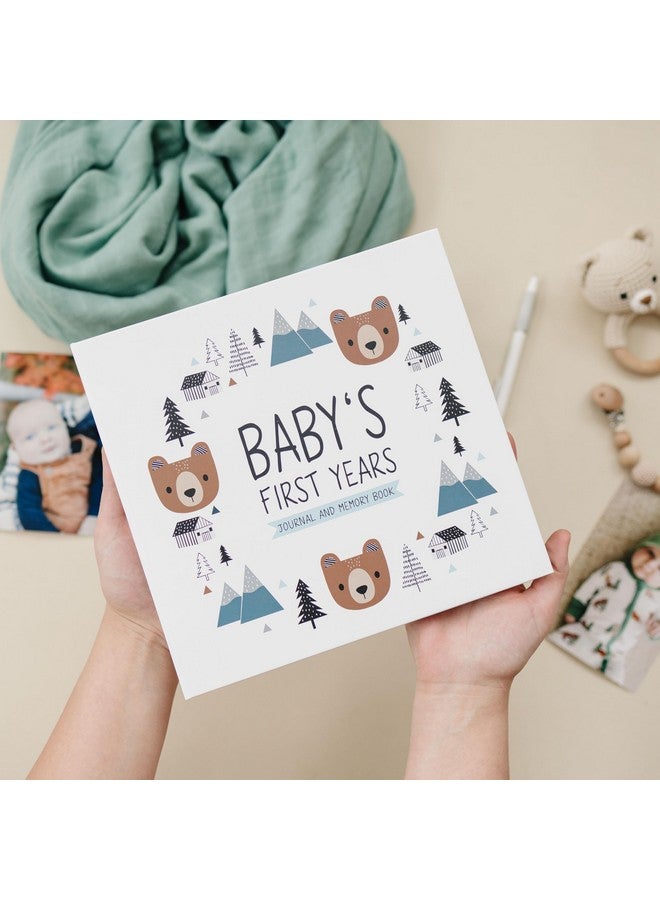 Pondering Pine Keepsake Baby Memory Book For Baby Boy Or Girl - Timeless Woodland Baby Journal Scrapbook Photo Album For First 5 Years - Milestone Book To Record Every Event From Birth To Age 5 - Image 2