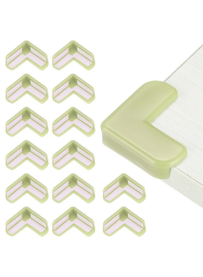 يو إكس سيل واقيات زوايا uxcell، 12 قطعة من واقيات زوايا الطاولة، واقيات زوايا الأثاث وحواف الأمان لحواف الطاولة والزوايا الحادة (شفافة) - Image 1