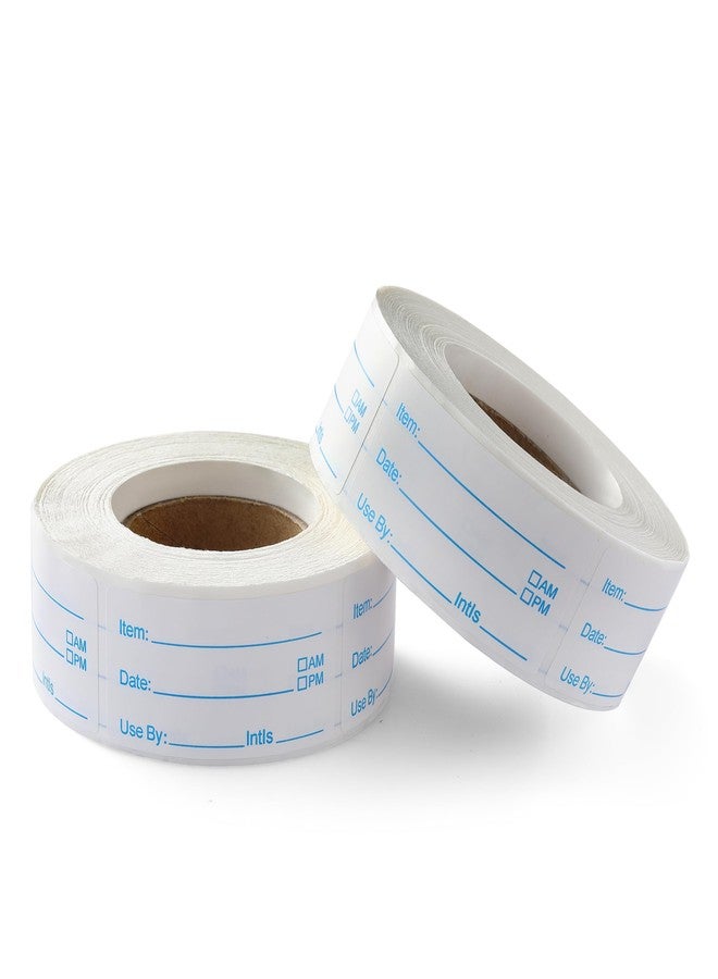 COKUMA 1000Pcs Food Labels, 1 x 2 Inch Removable Freezer Labels for Food Containers, Easy to Write On and No Residue Oil-Proof Date Stickers, 500Pcs Per Roll - Image 1