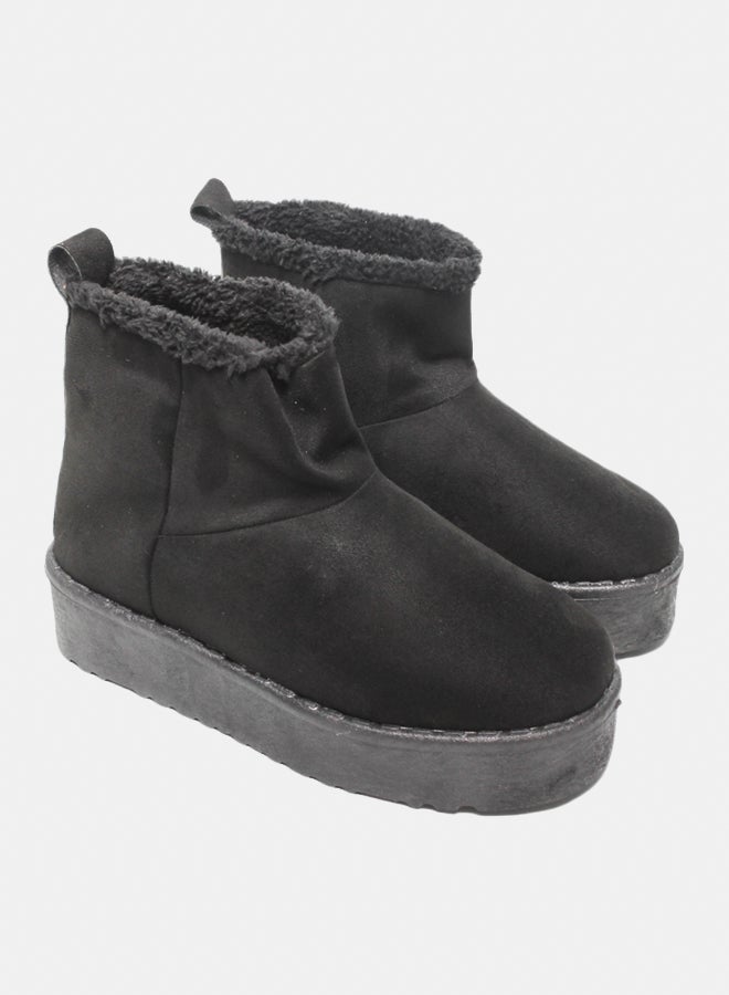 Glitter Women Half-Boots - Black - Image 1