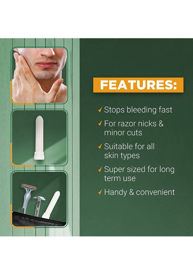 Clubman - Clubman Jumbo Styptic Pencil, Treat and Seal Shaving Cuts Instantly, Anti-hemorrhaging Stick, First Aid Device, White, 1 oz - Image 1