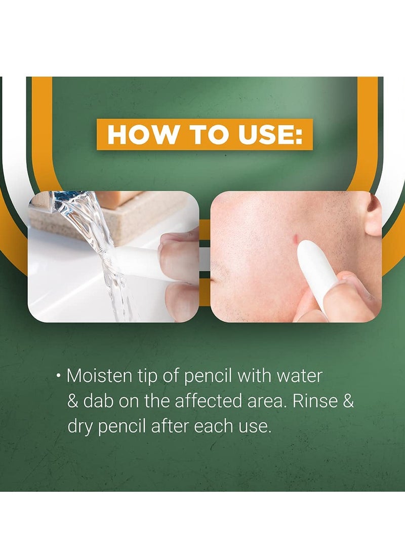 Clubman - Clubman Jumbo Styptic Pencil, Treat and Seal Shaving Cuts Instantly, Anti-hemorrhaging Stick, First Aid Device, White, 1 oz - Image 1