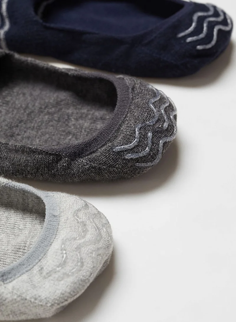 مانجو مان 3 Pack No Show Socks