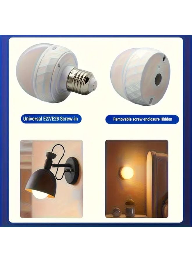 4 قطع 2500 مللي أمبير مصابيح LED ذكية قابلة لإعادة الشحن قاعدة E26 E27 15 لونًا جهاز تحكم عن بعد - Image 4