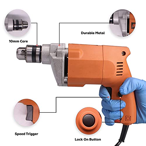 MLD APD-010A 10mm Powerful Drill Machine for Wall, Metal, Wood Drilling (Size 10 mm,Color-Multi, Material-Plastic) - Image 2