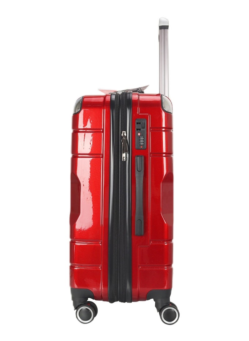 Trolley Luggage Set of 3 PCS TPC Hard Side Spinner Wheels with TSA Lock