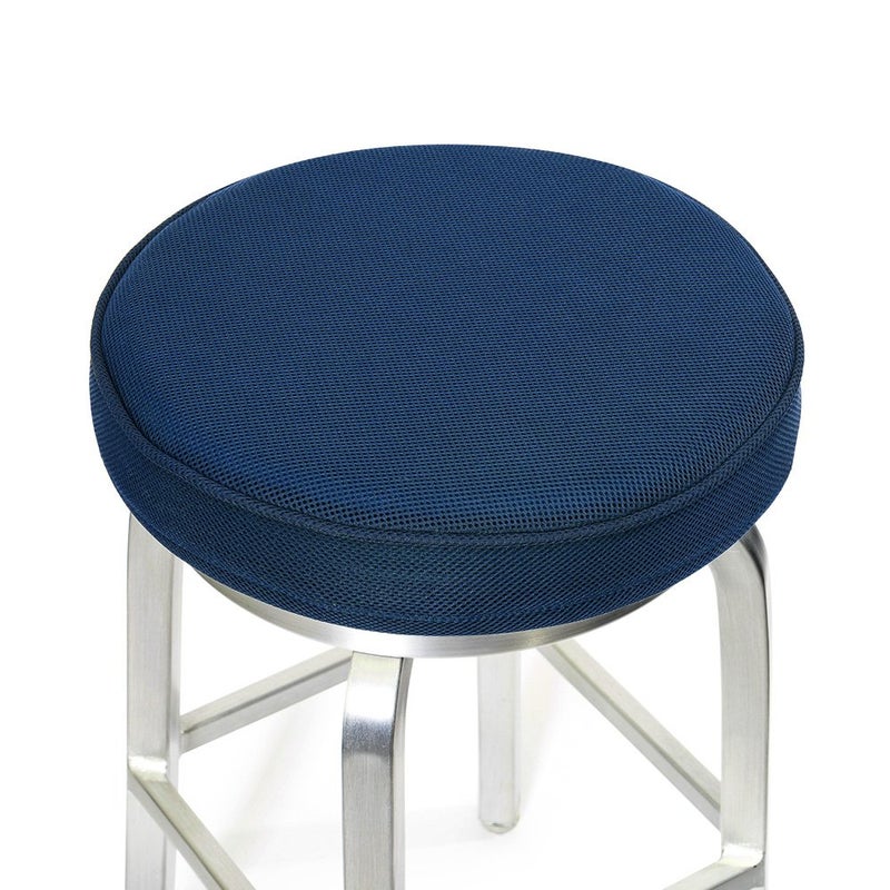Shinnwa Bar Stool Cushions Memory Foam Round Bar Stool Covers Cushion with NonSlip Backing and Elastic Band 12 Navy - Image 1