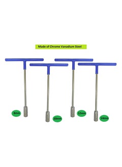 Inditrust Inditrust CRV Hex Tool Kit Set For Home And Office T Spanner Combo 8mm 10 Mm 12mm 14 Mm  - Image 2