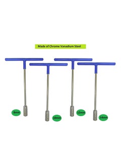 Inditrust Inditrust CRV Hex Tool Kit Set For Home And Office T Spanner Combo 8mm 10 Mm 12mm 14 Mm  - Image 4
