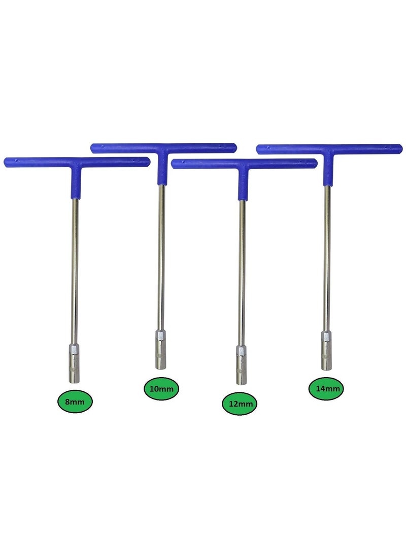 Inditrust - Inditrust CRV Hex Tool Kit Set For Home And Office T Spanner Combo 8mm 10 Mm 12mm 14 Mm - Image 1
