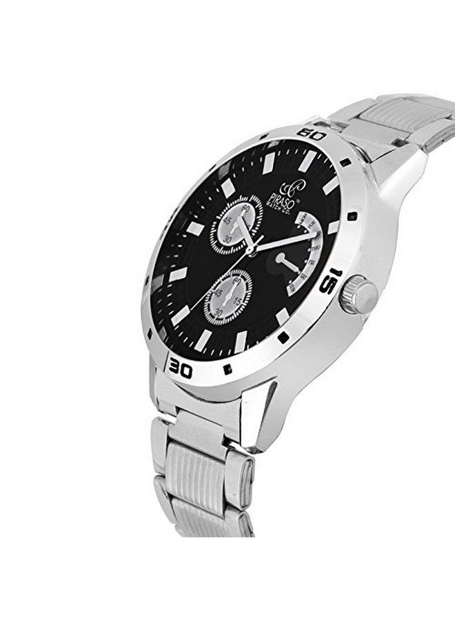 Piraso Analog Black Dial Men's Watch-PWC-9112 - Image 2