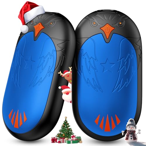 VTHW Hand Warmers Rechargeable 2 Pack, Magnetic Hand Warmers with 24Hrs Warmth 3 Levels Heating Gifts for Christmas, Golf, Camping, Hunting, Fishing, Raynauds, Blue - Image 1