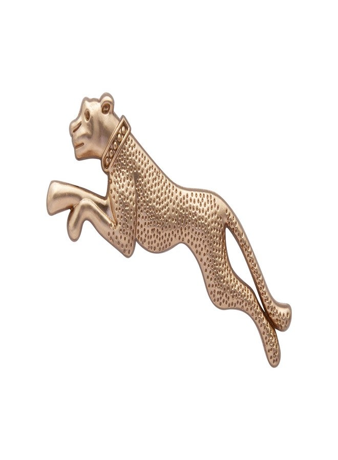 Knighthood Brooch Pin Jaguar Lapel Pin For Men Brooch (Golden) (Alloy) - Image 1