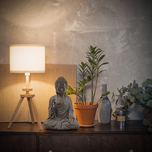 Leekung Buddha Statue for Home Decor,Buddah Statute Zen Decoration,Meditation Buddha Decor Brown 7 inch - Image 3