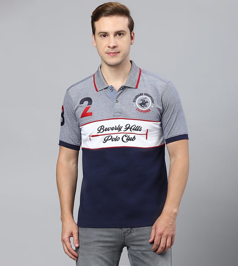 بيفرلي هيلز بولو كلوب تيشيرت بولو بأكمام قصيرة من بيفرلي هيلز بولو كلوب بلونين