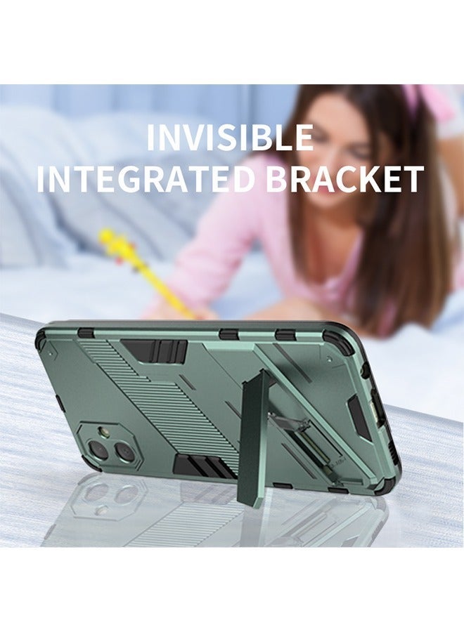 X-level Samsung Galaxy A05 4g Case Cover with Dual Layer Anti-scratches Camera Protector Shockproof Protective Back Cover with Invisible Hands-free Holder Kickstand Protection Comfortable Phone Accessory - Image 4