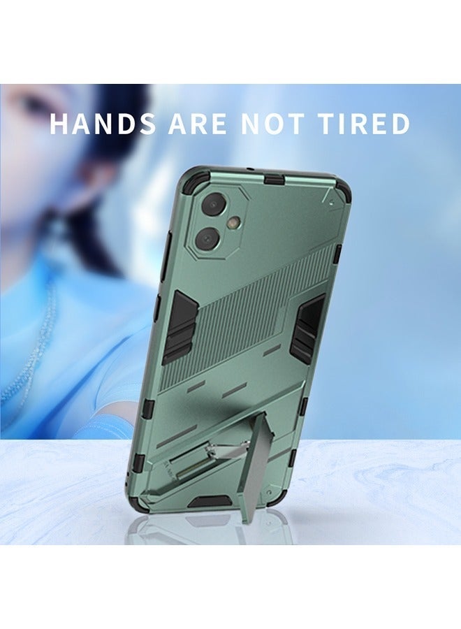 X-level Samsung Galaxy A05 4g Case Cover with Dual Layer Anti-scratches Camera Protector Shockproof Protective Back Cover with Invisible Hands-free Holder Kickstand Protection Comfortable Phone Accessory - Image 3