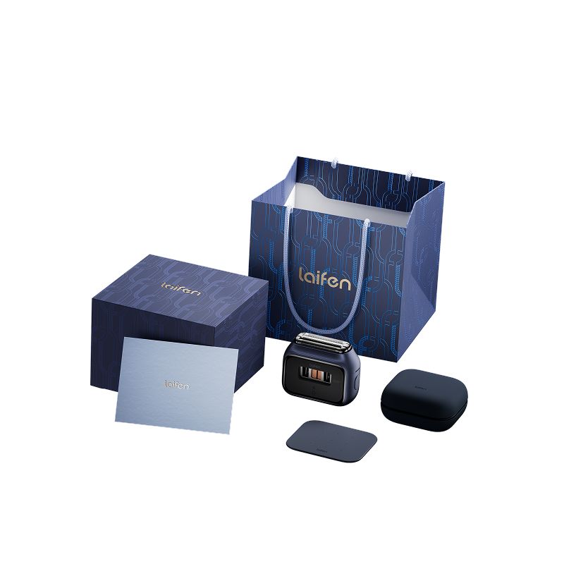 P3 Laifen P3 Pro Men's Portable Reciprocating Electric Shaver, Deep Sea Azure with Gift Box, Blue - Image 5