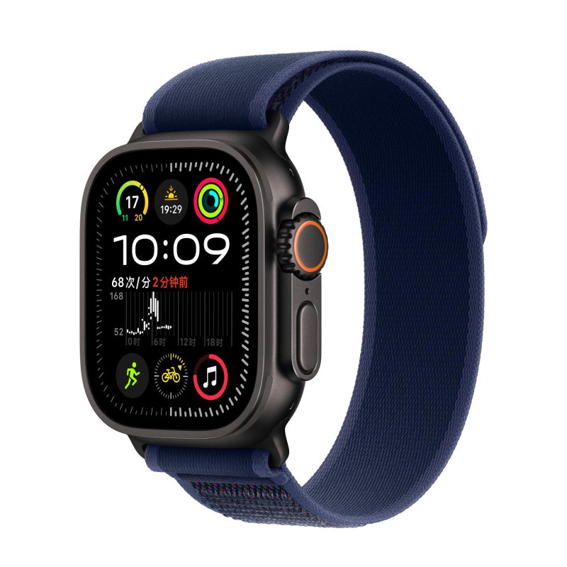 erorex For Apple Watch 46Mm / 49Mm / 45Mm / 44Mm Trail Loop Nylon Watch Band(Blue + Black Titanium Finish) - Image 1