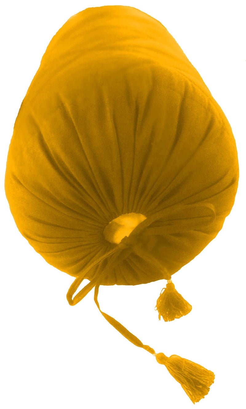 Saffron Cotton 240 TC Bolster Cover (8"X24"_Yellow) - Image 2