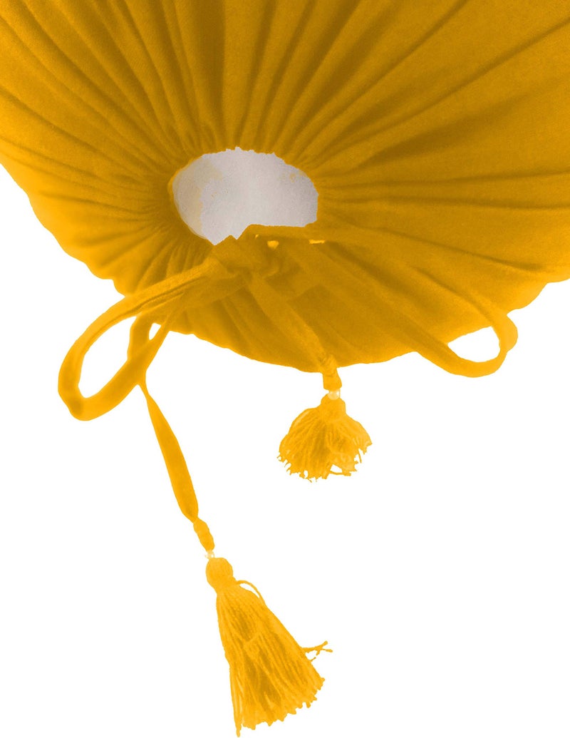 Saffron Cotton 240 TC Bolster Cover (8"X24"_Yellow) - Image 5