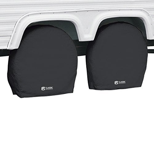 Classic Accessories Over Drive RV Wheel Covers, Wheels 27"-30" Diameter, 8.75" Tire width, Black - Image 1