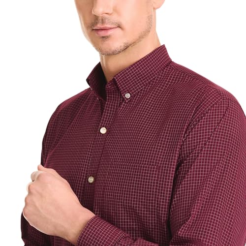 Van Heusen mens Wrinkle Free Long Sleeve Button Down Shirt, Port Red, XX-Large US - Image 2