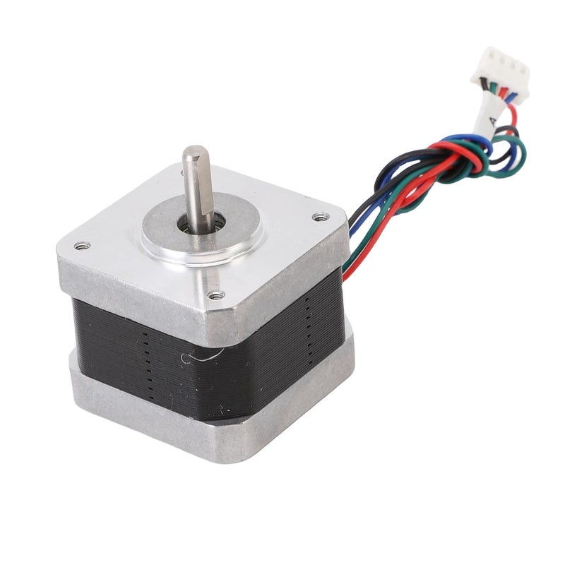 Hilitand Nema 17 Stepper Motor, Bipolar 3D Printer Extruder Motor Replacement for TINA2S X Axes, with High Torque Aluminum Alloy Construction 5mm Spindle Diameter - Image 5