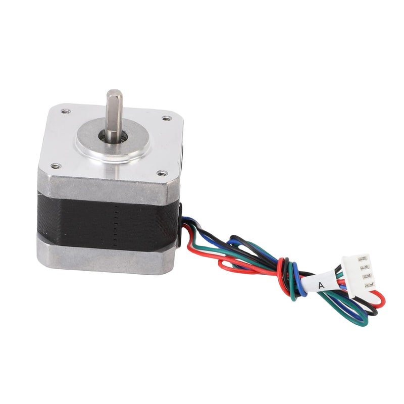 Hilitand Nema 17 Stepper Motor, Bipolar 3D Printer Extruder Motor Replacement for TINA2S X Axes, with High Torque Aluminum Alloy Construction 5mm Spindle Diameter - Image 3