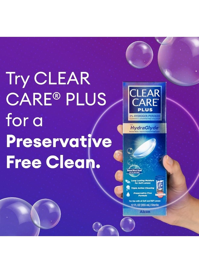 Clear Care CLEAR CARE PLUS Cleaning and Disinfecting Solution with Lens Case, 12-Ounces  - Image 5