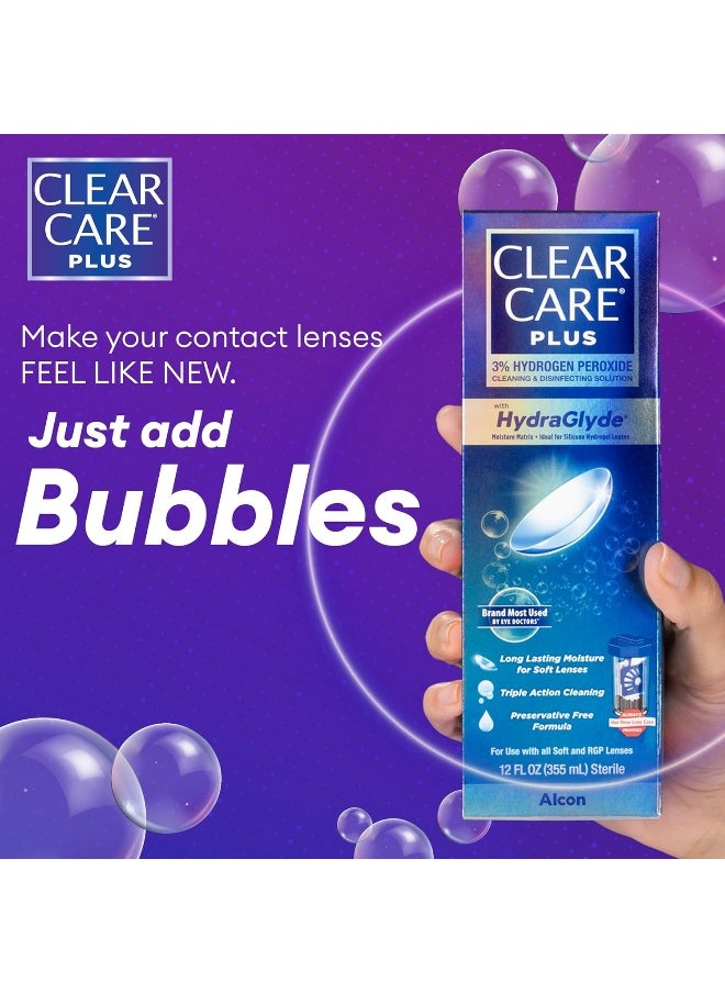 Clear Care CLEAR CARE PLUS Cleaning and Disinfecting Solution with Lens Case, 12-Ounces  - Image 4