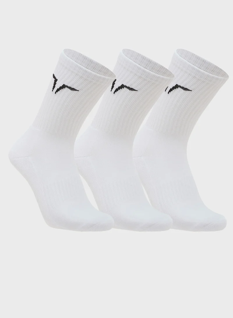 سكوات وولف Pack Of 3 - Core Crew Socks