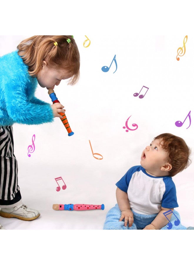 Sealive 2 pcs Small Wooden Recorders for Toddlers, Colorful Piccolo Flute for Kids,Learning Rhythm Musical Instrument,Sealive Baby Early Education Music Sound Toys for Autism or Preschool Child (Random Color) - Image 3