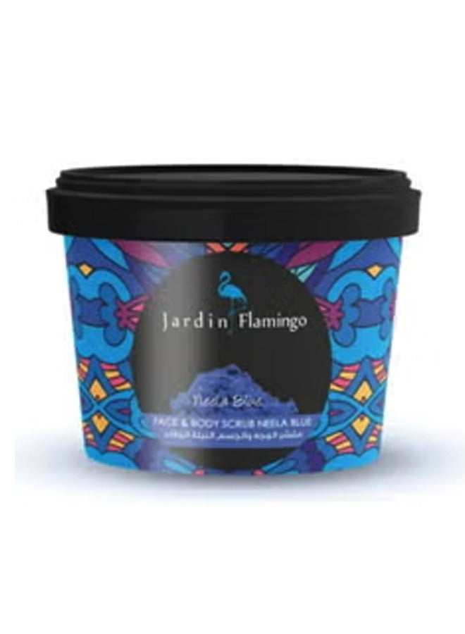 Jardin Flamingo Face Body Scrub Neela Blue 400g