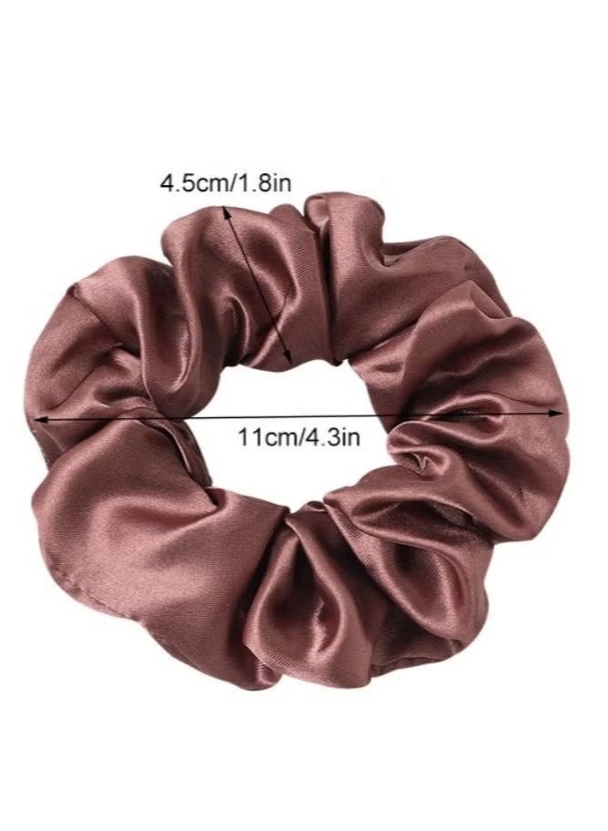 6-Piece Scrunchies for Women Hair Ties Bands for Girls Big Scrunchies for Women's Thick Curly Hair Ponytail Holders Cute Pony Tails No Crease Hair Ties No Damage - Image 2