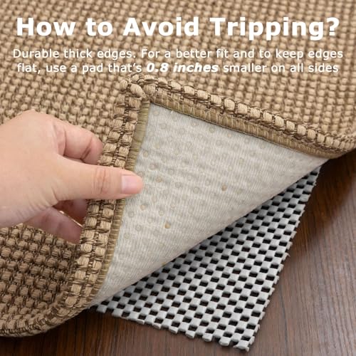 KOZYFLY سجادة كوزيفلاي بوهو للممرات 2x6 قدم قابلة للغسل سجادة مطبخ غير قابلة للانزلاق مع ظهر مطاطي سجادات ممرات قطنية لسجاد المدخل للداخلية خلف الباب غرفة النوم المطبخ، بيج/برتقالي/بني - Image 5