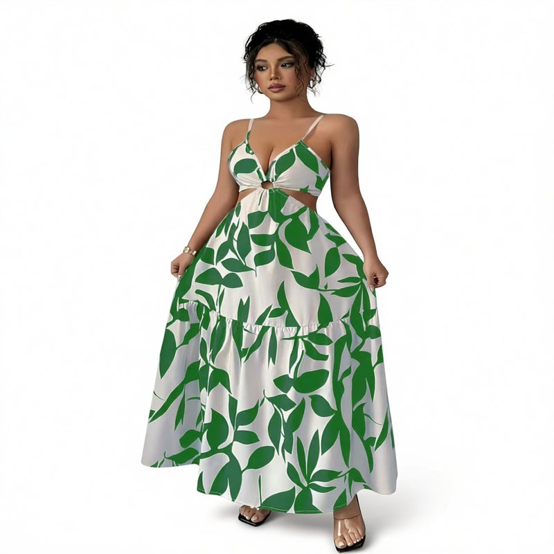 Floral Print Sleeveless Backless Summer Dress for Women - Image 4