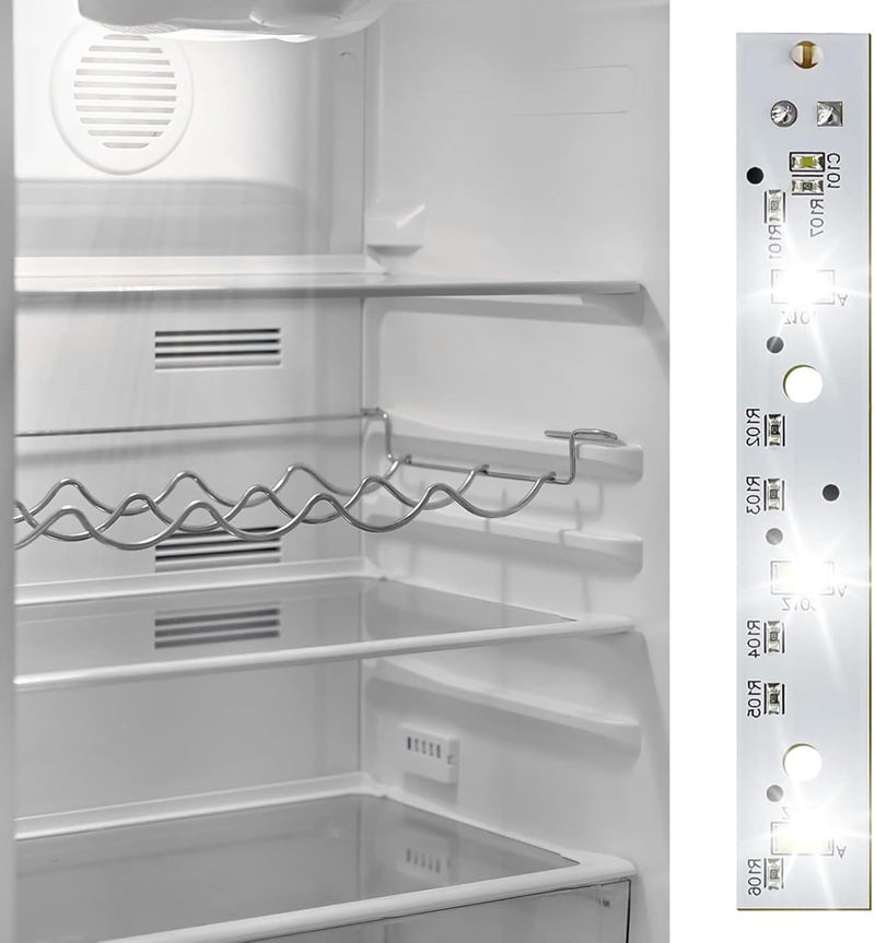3 مصابيح LED بلاستيكية فضية لثلاجة بلون أبيض (مناسبة لـ WR55X26671/PS11767930/AP6035586/4468532/EAP11767930) - Image 2