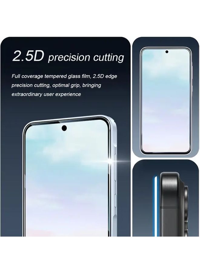 3 قطع حامي شاشة من زجاج مقوى عالي الوضوح متوافق مع Galaxy A04 Core مضاد للخدش - Image 3