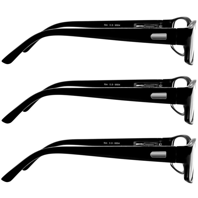 TruVision Readers Reading Glasses - 9504H - 3 Pack - Black - 1.00 - Image 4