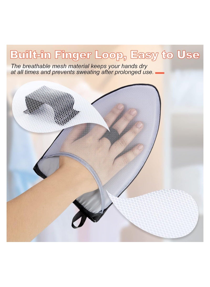 【2 Style】Round ironing board holder, 8.58 x 5.7 1.1 in, Pointed 9.8 5.9 in; The pointed small iron is applied to collar and sleeves, while the round - Image 4
