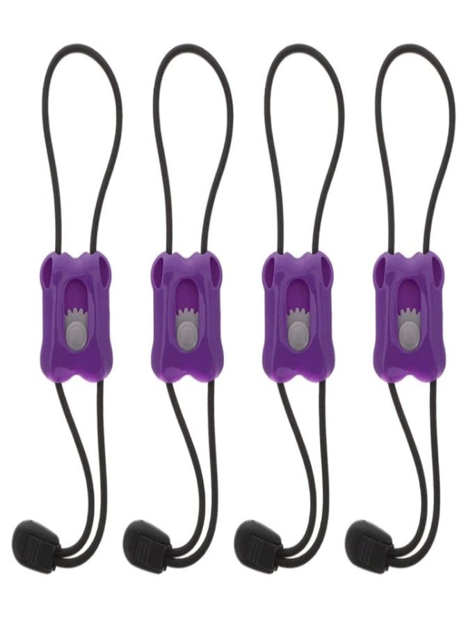 Duoduole 4 Pcs Pet Elastic Bandage, Pet Tournique Emergency Trauma Bandages Quick Release First Aid Hemostatic Control Tourniquets for Dog Canine Cats Animal, Purple Black - Image 1