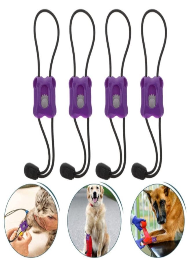 Duoduole 4 Pcs Pet Elastic Bandage, Pet Tournique Emergency Trauma Bandages Quick Release First Aid Hemostatic Control Tourniquets for Dog Canine Cats Animal, Purple Black - Image 5