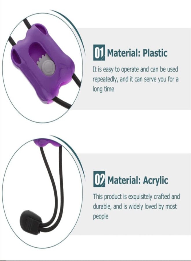Duoduole 4 Pcs Pet Elastic Bandage, Pet Tournique Emergency Trauma Bandages Quick Release First Aid Hemostatic Control Tourniquets for Dog Canine Cats Animal, Purple Black - Image 4