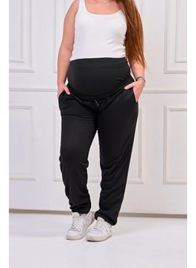 توباي سويت بانت شتوي للحوامل مبطن – تصميم دافئ ومرن بخامة ناعمة ومريحة لإطلالة عصرية وأنيقة في الأجواء الباردة - Image 1