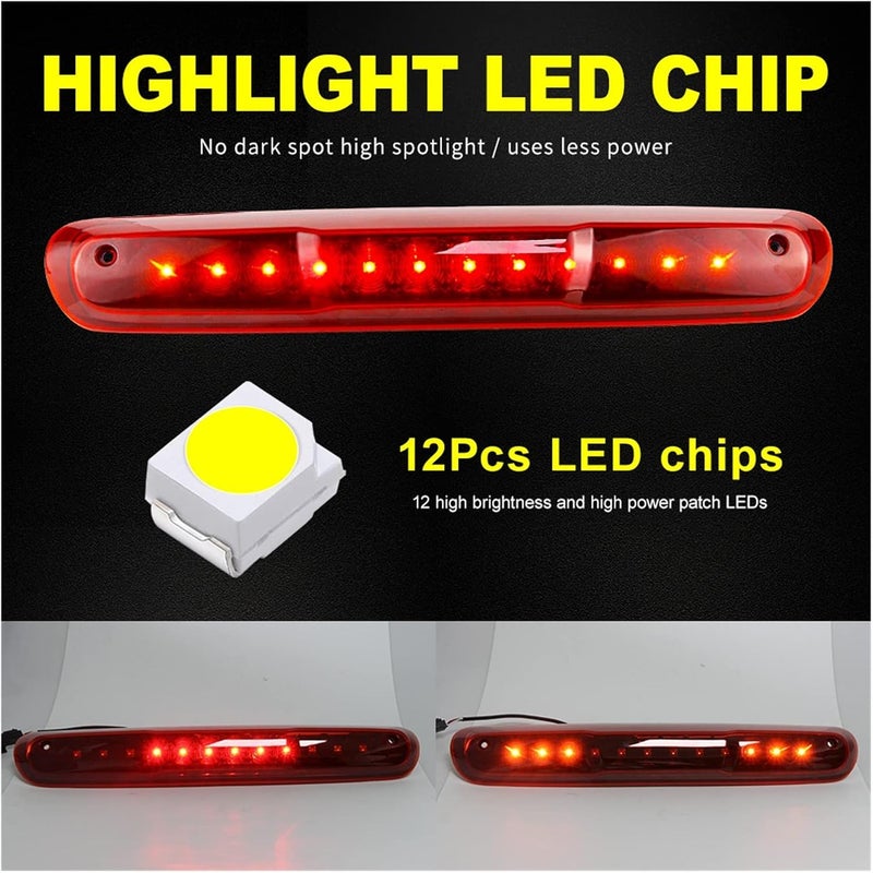 QASULER 3rd Brake Light for Hummer H3T and Chevrolet Silverado - Image 5