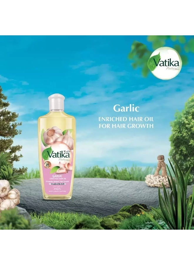 Vatika Naturals Garlic Enriched Hair Oil- 200ml - Image 3