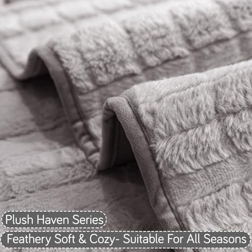 HOKIPO 'Plush Haven' Premium Anti Slip Sofa Cover Mat for 1/2/3 Seater & L Shape Sofa. Make Your Own Sofa Cover Set, Mat Length 90(D) x 60(L) cm, Light Grey (NW2-AR-5030-LGRY) - Image 5